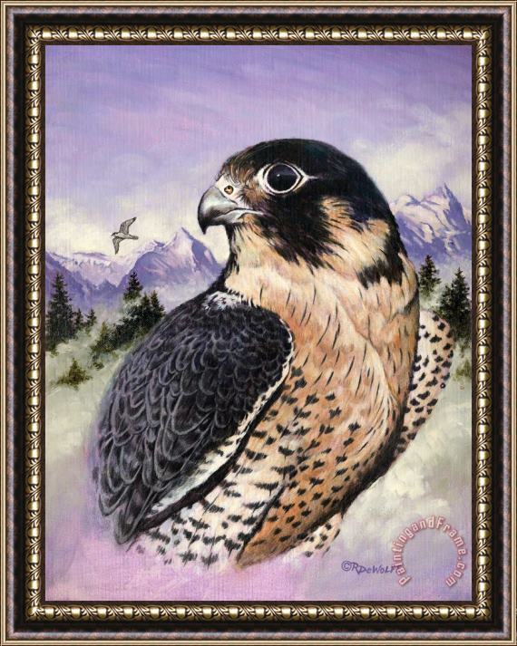 Richard De Wolfe Peregrine Falcon Framed Print