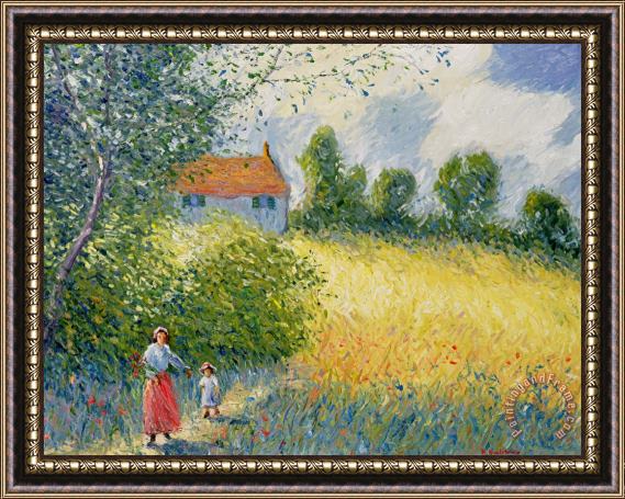 Richard Kretchmer The Meadow Path Framed Painting