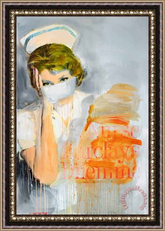 Richard Prince Nurse Barclay's Dilemma, 2002 Framed Painting