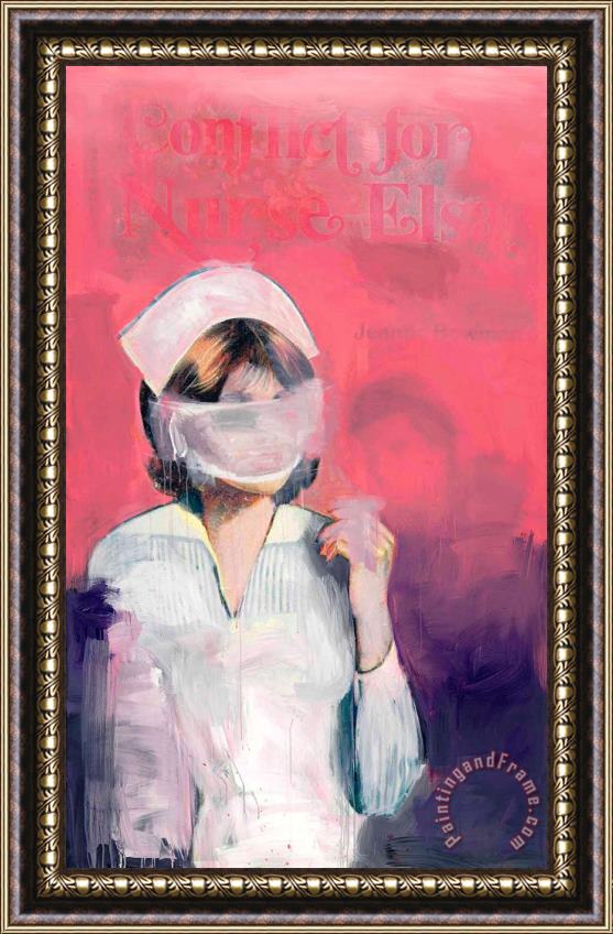 Richard Prince Nurse Elsa, 2002 Framed Painting