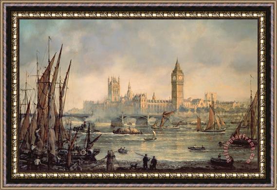 Richard Willis The Houses of Parliament and Westminster Bridge Framed Print