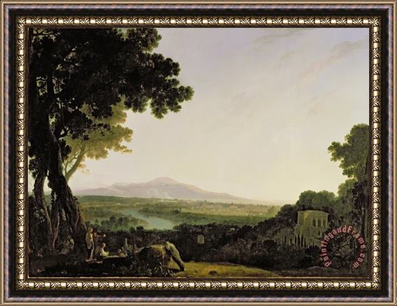 Richard Wilson Rome from the Villa Madama Framed Painting