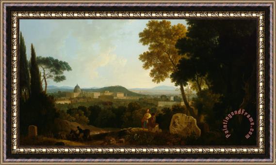 Richard Wilson St Peters And The Vatican From The Janiculum, Rome Framed Painting
