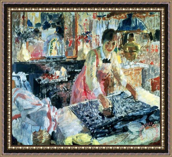 Rik Wouters Woman Ironing Framed Print