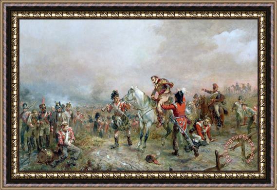 Robert Alexander Hillingford The Field at Waterloo Framed Painting