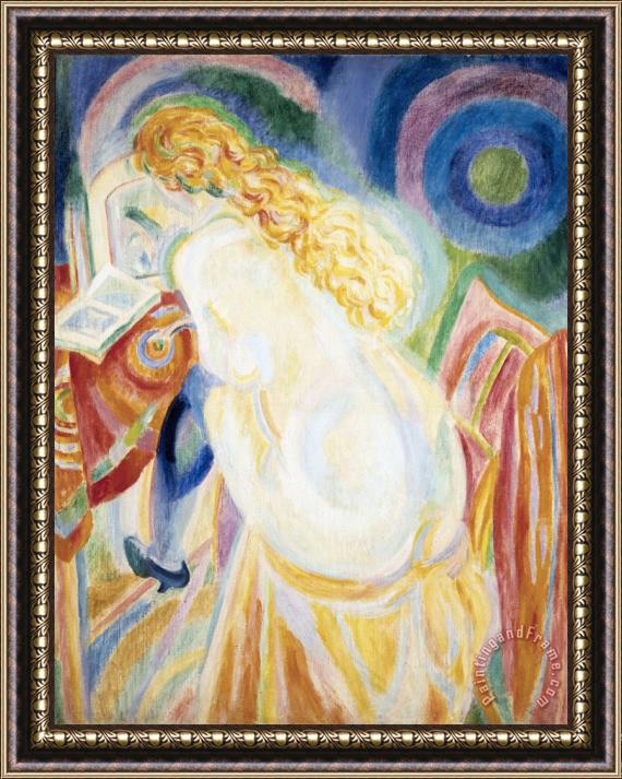 Robert Delaunay Femme Nue Lisant (female Nude Reading) Framed Print