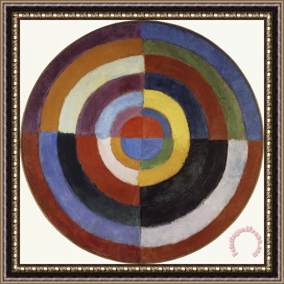 Robert Delaunay First Disc Framed Painting