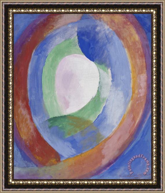 Robert Delaunay Formes Circulaires; Lune No. 1 Framed Print