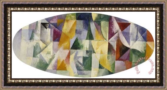 Robert Delaunay Windows Open Simultaneously 1st Part, 3rd Motif (fenetres Ouvertes Simulanement Iere Partie 3e Motif), 1912 Framed Painting