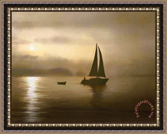Robert Foster Brass Sail Framed Painting