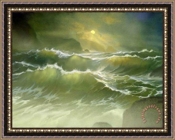 Robert Foster Emerald Sea Framed Painting
