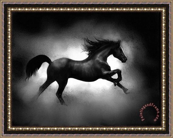 Robert Foster Running Horse Framed Print