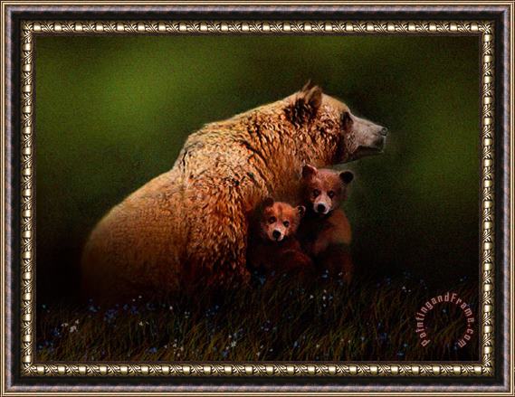 Robert Foster Three Bears Framed Painting