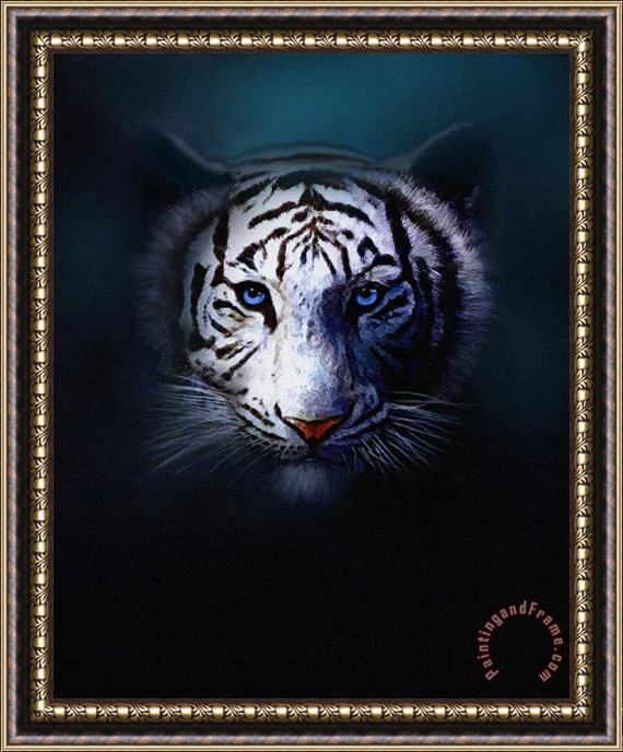 Robert Foster Tiger Eyes Framed Painting