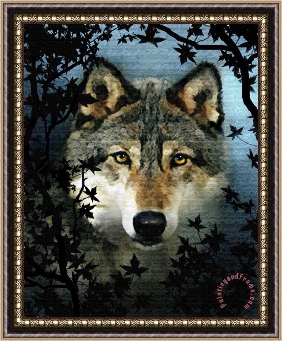 Robert Foster Timber Wolf Framed Painting