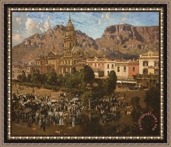 Robert Gwelo Goodman City Hall, Cape Town 1917 Framed Painting