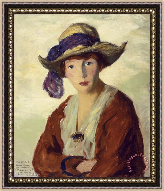 Robert Henri Portrait of Mrs. Robert Henri Framed Painting