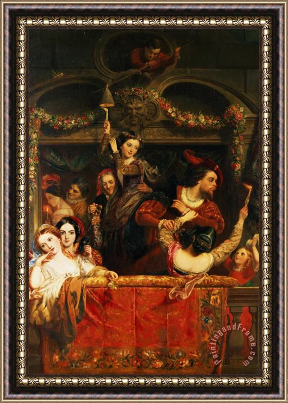 Robert McInnes The Diversion of the Moccoletti The Last Gay Madness of the Carnival Framed Print