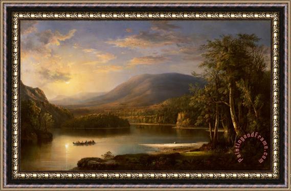 Robert Scott Duncanson Ellen's Isle - Loch Katrine Framed Painting