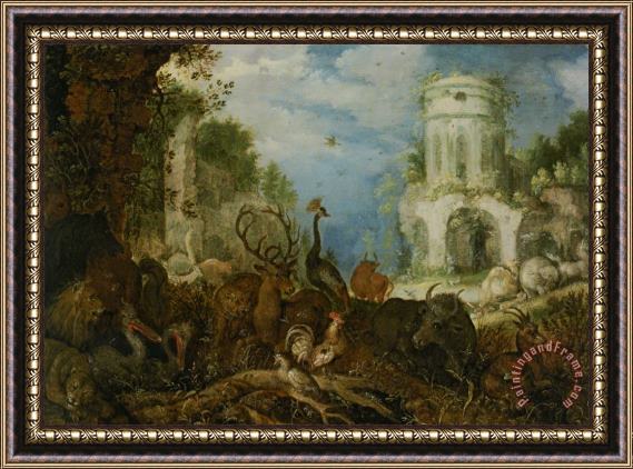 Roelandt Jacobsz Savery Orpheus And The Women of Thrace Framed Print