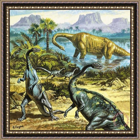 Roger Payne Unidentified prehistoric creatures Framed Print
