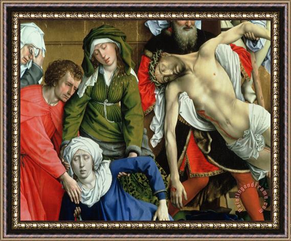 Rogier van der Weyden Descent from the Cross Framed Painting
