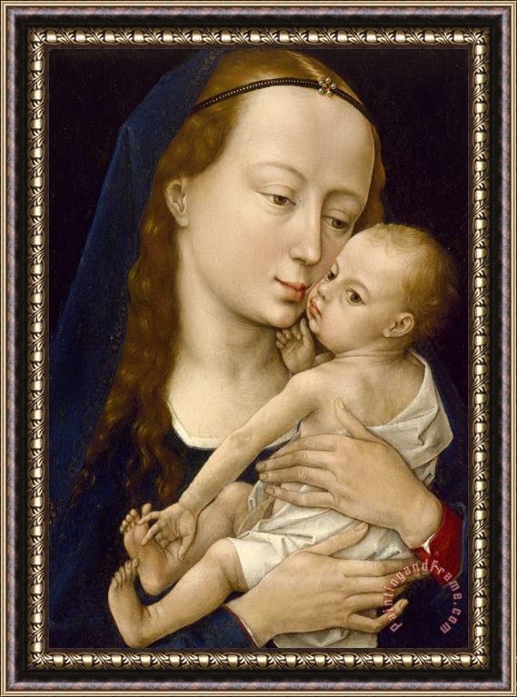 Rogier van der Weyden Virgin And Child Framed Painting