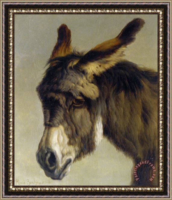 Rosa Bonheur Head of a Donkey Framed Print