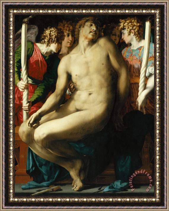 Rosso Fiorentino  The Dead Christ with Angels Framed Print