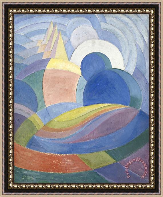 Roy De Maistre A Painted Picture of The Universe Framed Painting