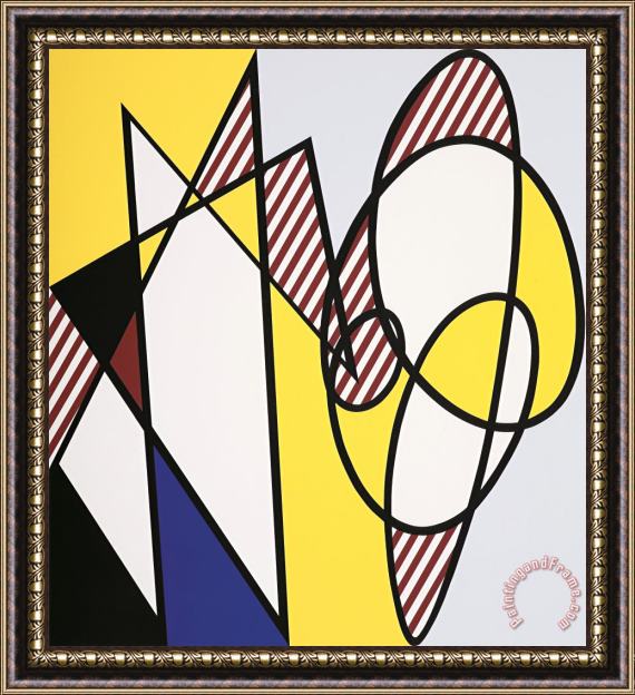 Roy Lichtenstein Best Buddies, 1991 Framed Painting