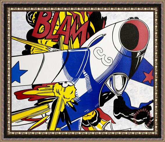 Roy Lichtenstein Blam, 1990 Framed Print