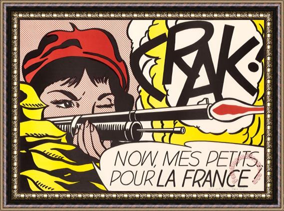 Roy Lichtenstein Crak!, 1964 Framed Print