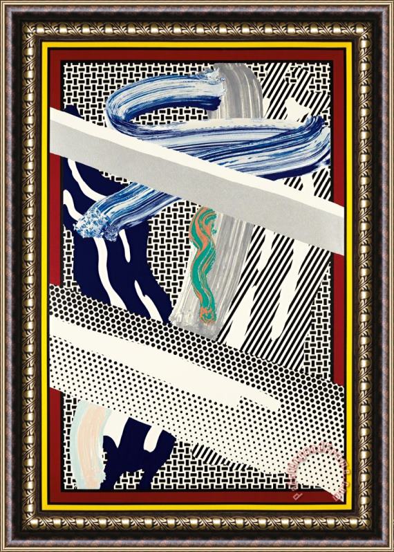 Roy Lichtenstein Imperfect, 1988 Framed Painting