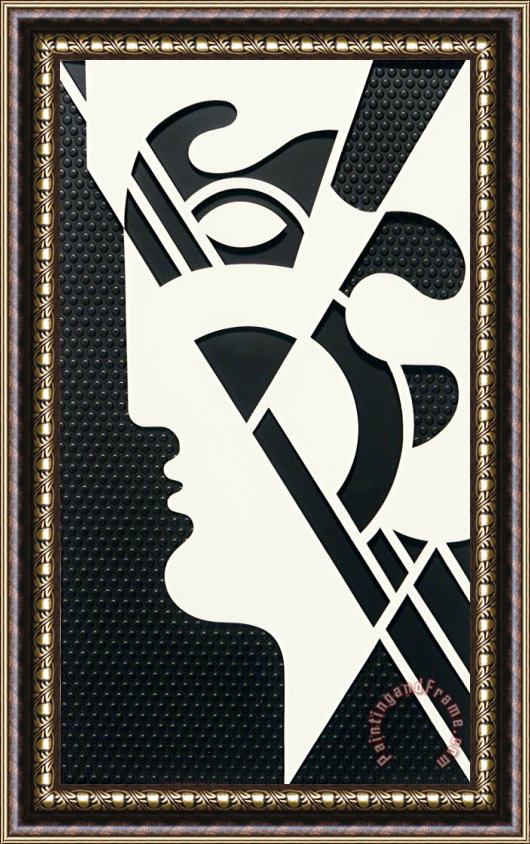 Roy Lichtenstein Modern Head #5, From Modern Head Series, 1970 Framed Print