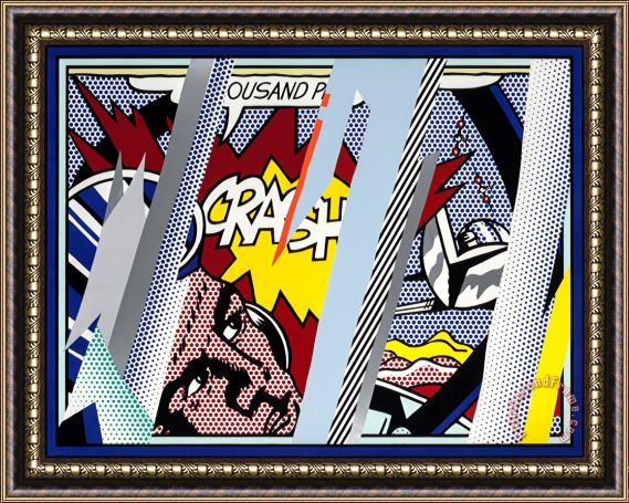 Roy Lichtenstein Reflections on Crash (from Reflections Series), 1990 Framed Painting