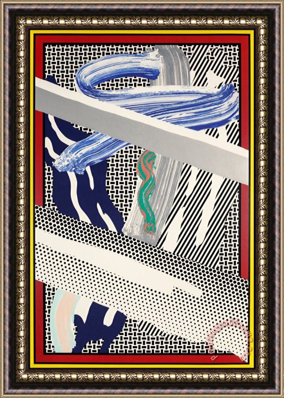 Roy Lichtenstein Reflections on Expressionist Paintings, 1991 Framed Print
