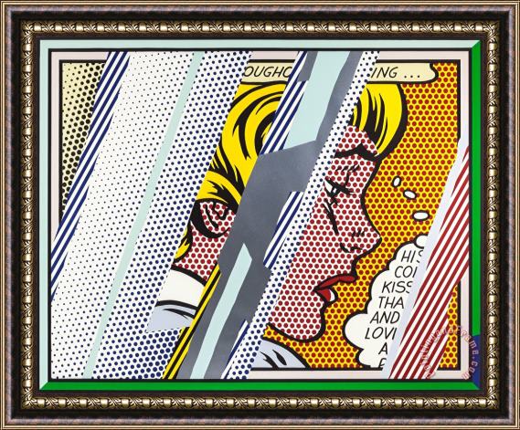 Roy Lichtenstein Reflections on Girl, From Reflections Series, 1990 Framed Print