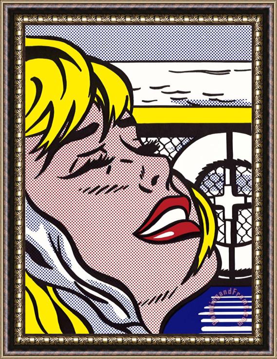 Roy Lichtenstein Shipboard Girl Framed Painting