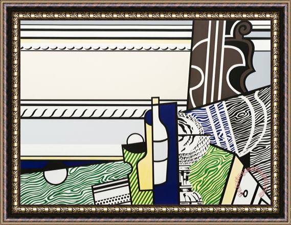 Roy Lichtenstein Still Life with Crystal Bowl, 1976 Framed Painting