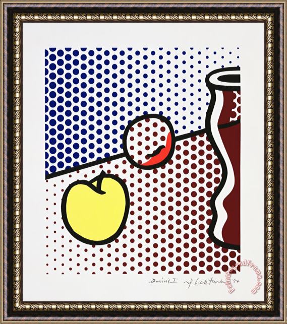 Roy Lichtenstein Still Life with Red Jar, 1994 Framed Print