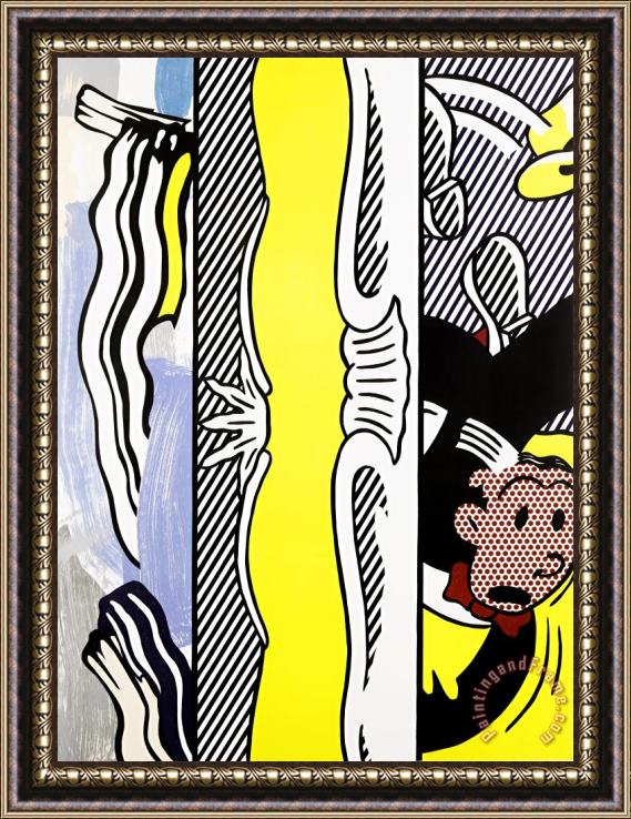 Roy Lichtenstein Two Paintings Dagwood, 1984 Framed Print