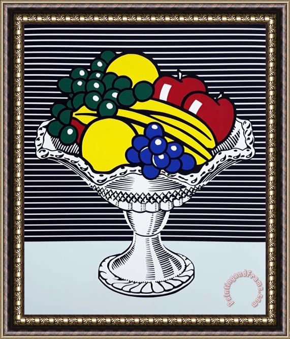Roy Lichtenstein Whitney Museum of American Art (still Life with Crystal Bowl), 1981 Framed Painting