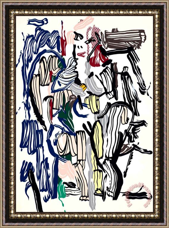 Roy Lichtenstein Woman II, 1982 Framed Print