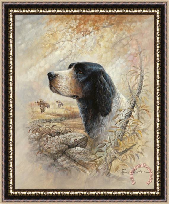 Ruane Manning English Pointer Framed Painting