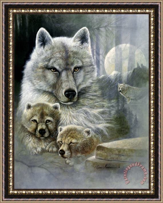 Ruane Manning Mother S Protective Care Framed Painting