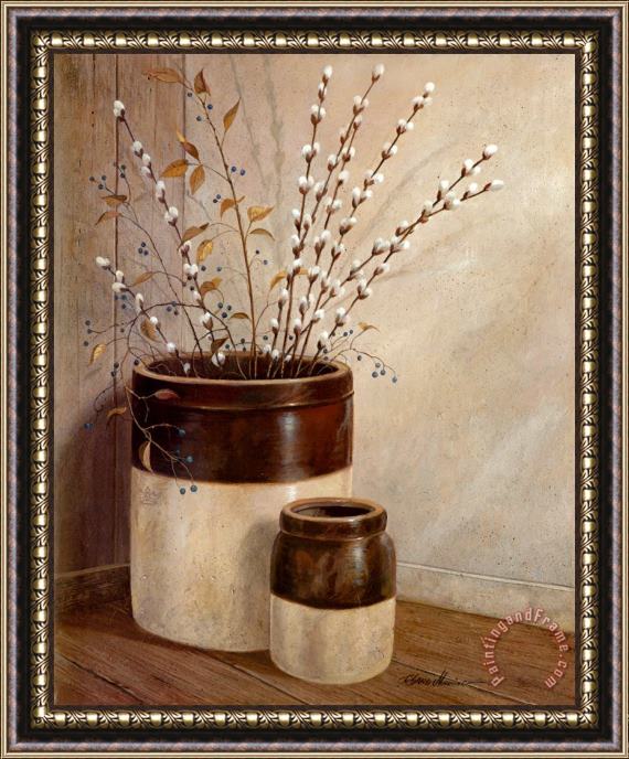 Ruane Manning Pussy Willows And Spring Framed Print