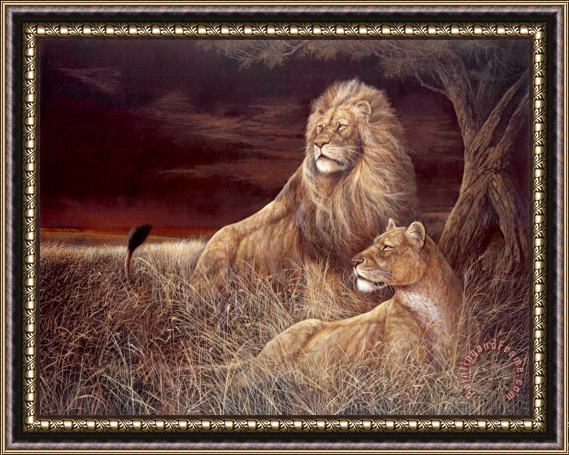 Ruane Manning Winds of The Serengeti Framed Painting