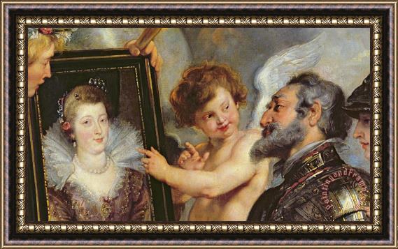 Rubens Henri IV Receiving the Portrait of Marie de Medici Framed Painting