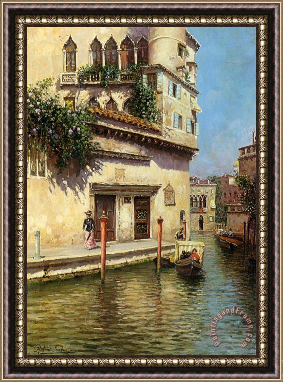 Rubens Santoro A Venetian Backwater Framed Print